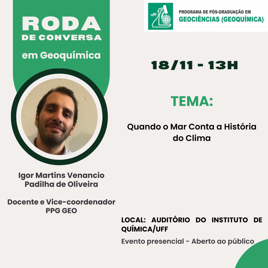 Roda de Conversa em Geoquímica
