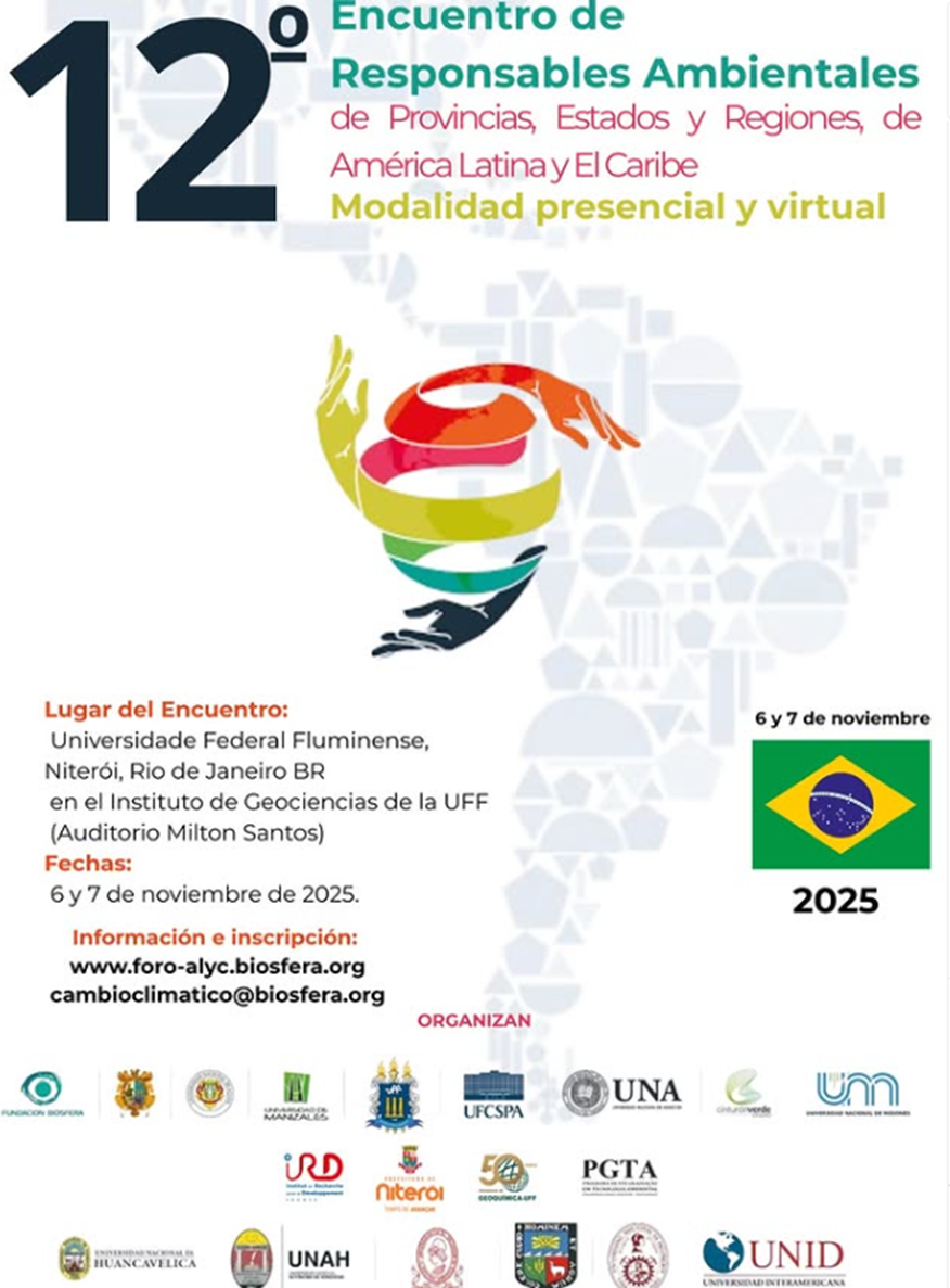 Programa de Geoquímica/UFF sediará o 12º Encontro do Fórum dos Responsáveis Ambientais de Províncias, Estados e Regiões da América Latina e do Caribe  