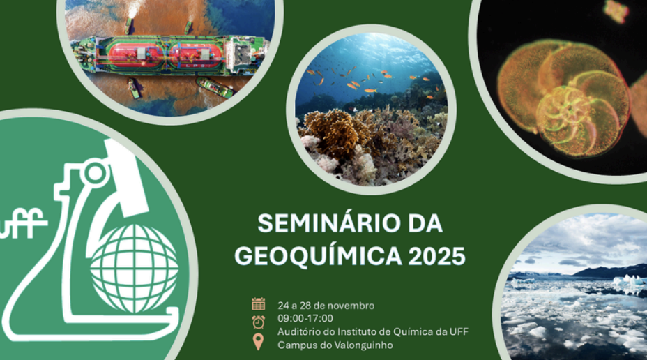 Programação final do Seminário da Geoquímica 2025 – Geoquímica em Diálogo: onde as ideias reagem e se transformam