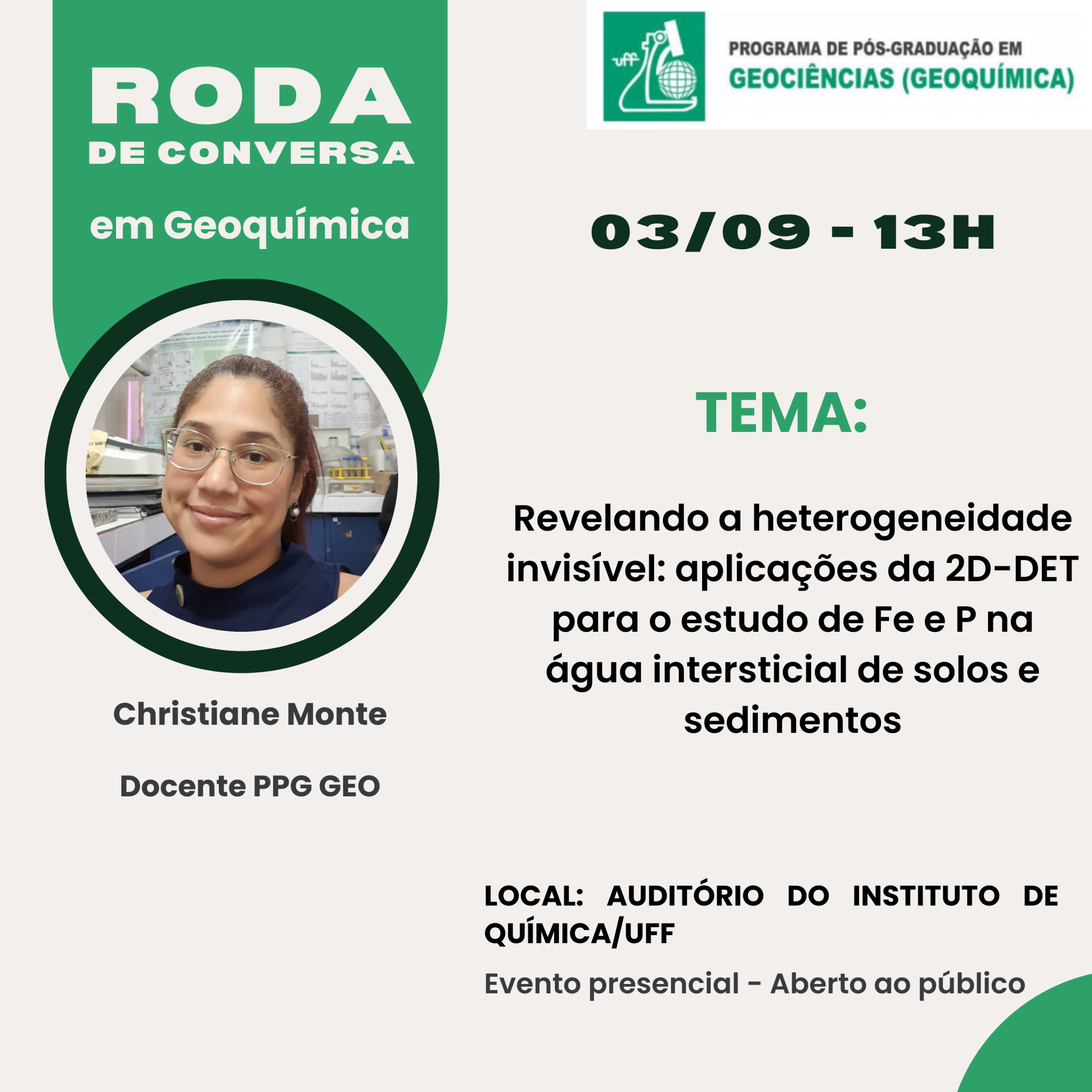 Roda de Conversa em Geoquímica